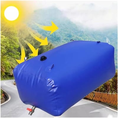 Draagbare Waterzak - Opvouwbare Watertank - Noodwater Opslag - Duurzaam PVC Materiaal - Tot 4029 Liter - Blauw