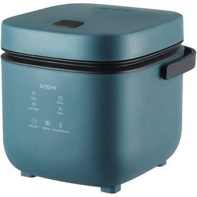 Mini Rijstkoker Automatisch Huishoudelijk Keuken Elektrisch Kookapparaat 1-2 Personen Warmhoudfunctie Stomer 1.2L Kleine Rijstkoker 220V gray