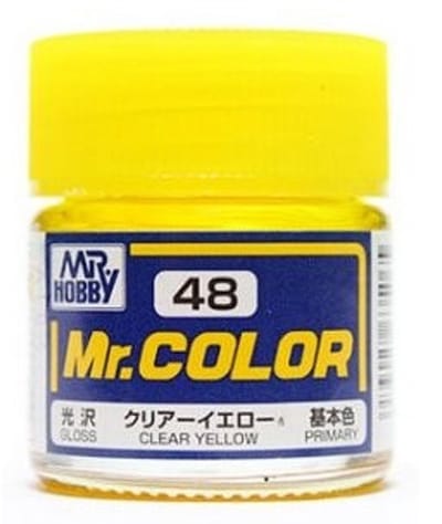 Gunze Mr. Hobby C-048 - Mr. Color 10 ml Clear Yellow - Lacquer Modelbouwverf