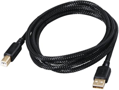 Hama 20180 1.5m USB A USB B Mannelijk Mannelijk Zwart USB-kabel