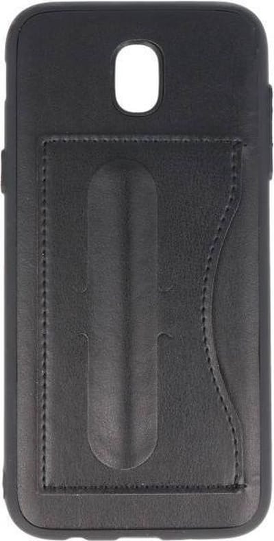 Standing TPU Wallet Case - Hoesje Geschikt voor Samsung Galaxy J5 2017 Zwart