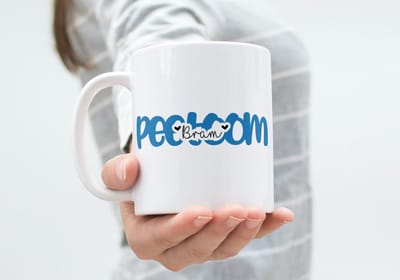 Hip met Pit Creaties - Mok "Peetoom" Gepersonaliseerd met Naam Petekind - 300ml Koffiemok - Vaatwasbestendig - Verjaardag Communie - Naam via Mail