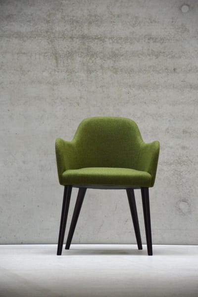 Jan Kurtz - Flaminia Fauteuil - Eiken - mosgroen