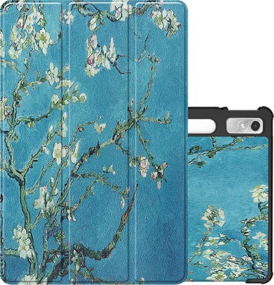 Hoes - Geschikt voor Lenovo Tab P11 Pro - Dun & Stevig - Trifold Bookcase - Hard Cover Case - Met Uitsparing Geschikt voor Lenovo Pen - Hardcover Book - Tablet Hoesje - Bloesem