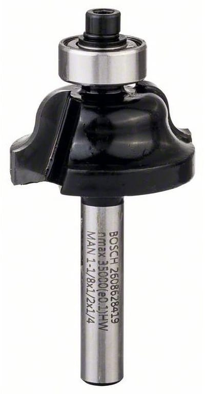 Bosch Accessories 2608628419 Profielfrees Hardmetaal Lengte 54 mm Afmeting, Ø 28.6 mm Werklengte 12.4 mm Schachtdiameter 6.35 mm
