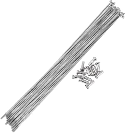 Dailygoods - 12 set 14G fietsspaken 203 mm fietswiel spaken 304 roestvrij staal zilverkleurig
