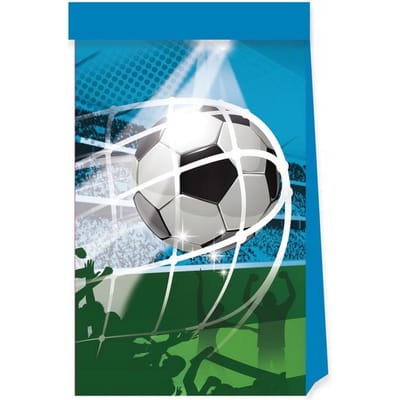 Papieren Feestzakjes FSC Voetbal Fans, 4st.