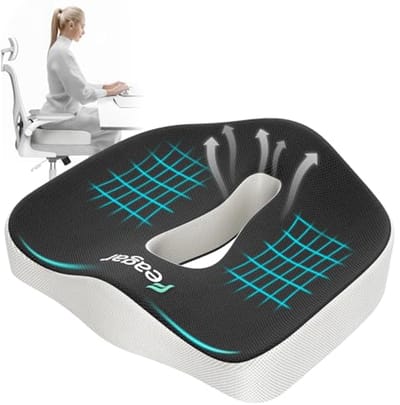 Ergonomisch zitkussen voor bureaustoel en auto - Traagschuim voor optimaal zitcomfort