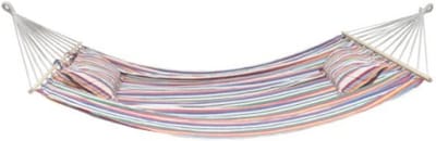 Hangmat met kussens - Lounge hangmat - Buiten ontspannen - Ruim formaat - 340 x 160 cm - Multicolor