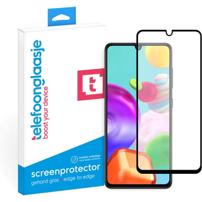 Samsung Galaxy A41 screenprotector gehard glas Edge to Edge