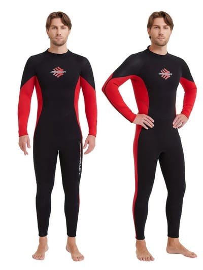 Livano Wetsuit Heren - Swimsuit - Shorty - Surfpak - Duikpak - Lange Mouw - Zwemsuit - Zwart - XS