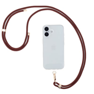 Selencia Universeel telefoonkoord - Telefoon Ketting - GSM Koord - Terracotta
