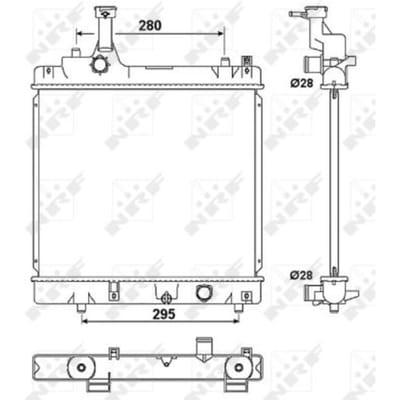 Radiator, motorkoeling NRF 53078