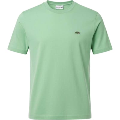 Lacoste Heren Geborduurd Logo Katoenen T-Shirt (Groen)