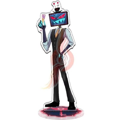 Nieuwe Hazbin el 2 Charlie Morningstar Stand Acryl Figuren Vaggie Bureau Staande Bord Model Decoratie Verzameling Cadeaus gray