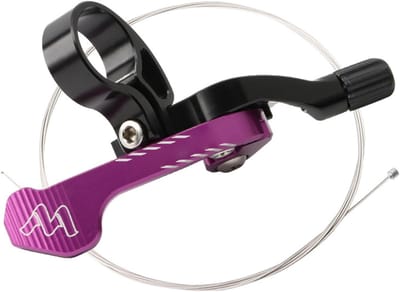 Fietszadelpen Adapter - Zitbuis Versteller - Comfortabel Fietsen - Sterke Legering - 22 cm Diameter - Zwart Paars