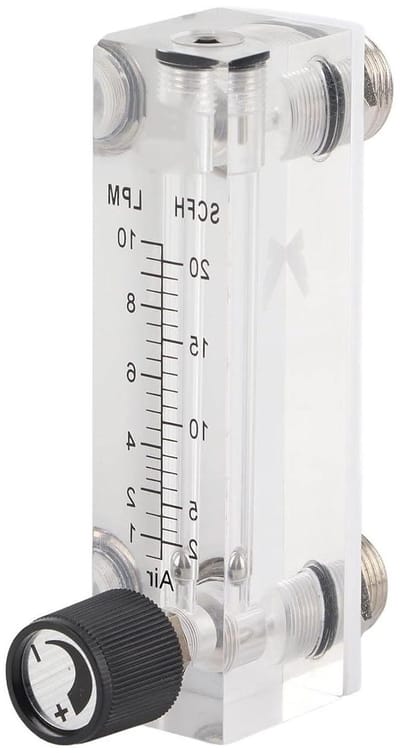 Dailygoods- Debietmeter Gas - Paneelrotor - Acryl Behuizing - 1 10Lpm