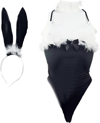 BamBella ® Sexy Cosplay Rollenspel kleding - Onesize - outfit dames Sex bunny dieren pak Zwart