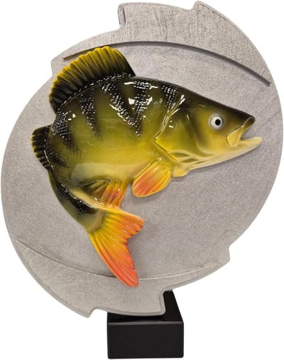 Vis Trofee - Baars Beeld - Wedstrijd Prijs - 3D Reliëf Design - 32 cm Hoog - Natuurlijk