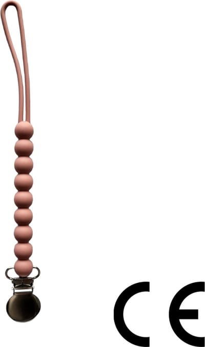 Speenkoord - spenenketting - blush - silicone bijtkralen