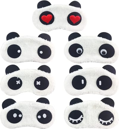 Slaapmasker Set van 7 Stuks - Comfortabele en Zachte Oogmaskers voor Thuis en Reizen