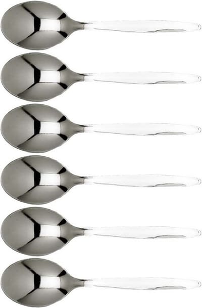 Cosy & Trendy Koffie/theelepeltjes van RVS - set 6x stuks - 13 cm - zilver - Bestek