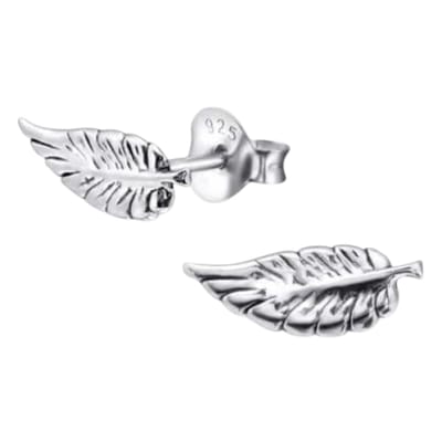 Aramat Jewels | Oorbellen | Zilveren Blaadje Oorbellen Antieklook – 11x4mm | | | |4mm | Zilver | Kinderen, Volwassenen | Verkleurd niet