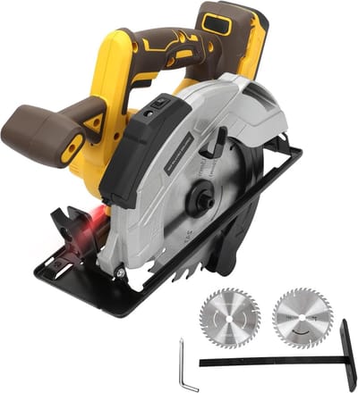 Draadloze Cirkelzaag - Elektrische Zaag - Precisie Houtbewerking - Borstelloze Motor - 185mm Zaagdiepte - Zwart