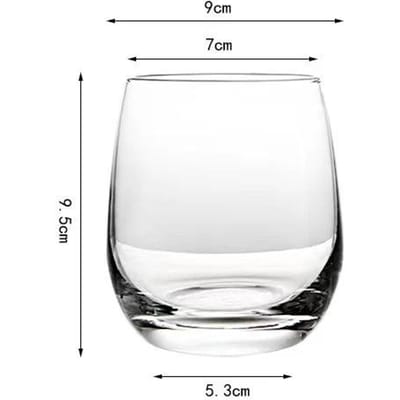 Cocktailglas Kristalglas Waterbeker Ontbijt Melk Sap Bekers Feest Barware Eivorm Whiskeyglazen Eénlaags Wijnglas 301-400ml white