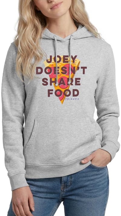 Friends Joey Deelt Geen Eten Hoodie Dames