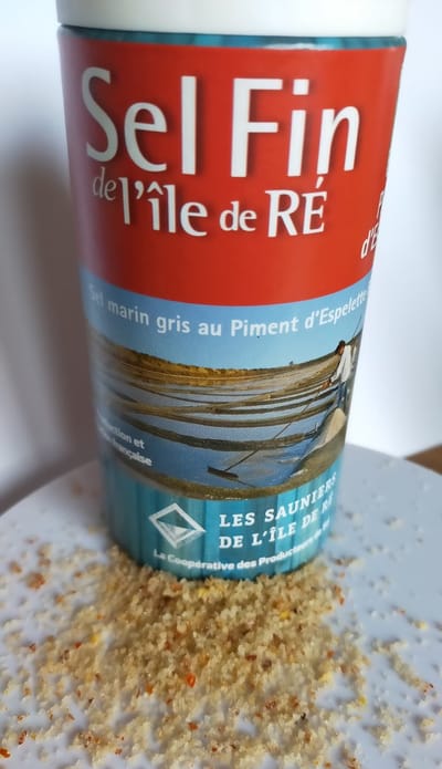 Fijn zout met Espelette peper 125g - Les Sauniers de l'Ile de Ré