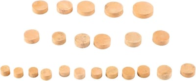 Hobo Pads - Kurk Pakkingen - Muziek Instrument Onderhoud - Reukloos Materiaal - 23 Stuks - Natuurlijk Kurk