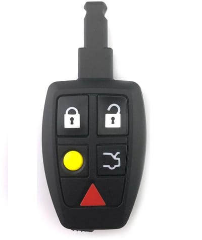 XEOD Autosleutelbehuizing - sleutelbehuizing auto - sleutel - Autosleutel / 5-knops passend voor Volvo Smart key 5 knops C40 - C70 - S40 - S70 - S90 - V40 - V50 - V90 - XC70 en XC90