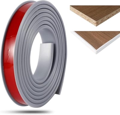 Meubelrandafwerking U-profiel - Randbeschermer Tape - Meubels Beschermen - Zelfklevend TPE Materiaal - 5 Meter - Grijs