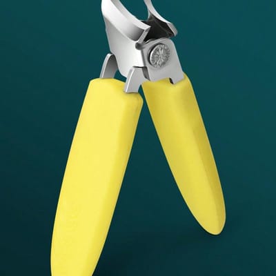 1pc Coupe-ongles grand angle haute précision, Coupe-ongles pointu en acier inoxydable, Convient pour les ongles incarnés et les soins des ongles d'orteils épais pour les personnes âgées vert