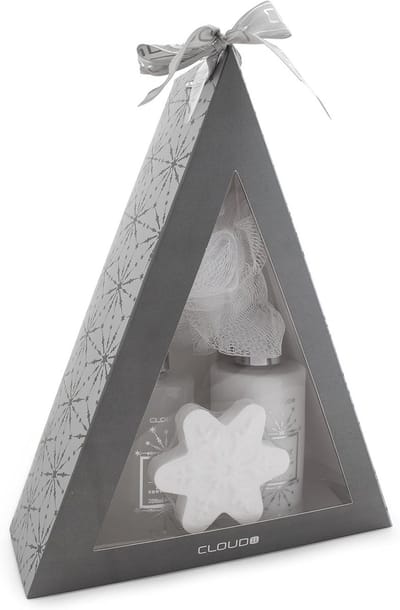 4-Delige Bad Geschenkset - Luxe Piramide voor Ontspanning