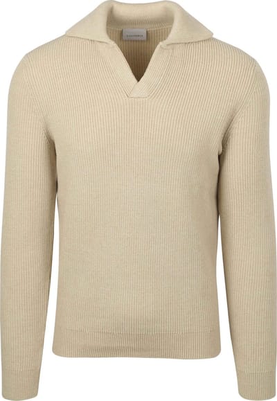 Suitable Trui Riva Knit Ecru - Maat M - Heren - Pullover