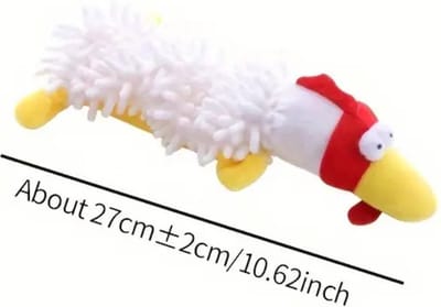 Livano Honden Speelgoed - Hond - Speelgoed - Dog Toy - Pluche - Witte kip
