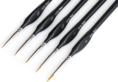 ®Arty Bee Premium Penselen Set Ergonomisch Schilderen Op Nummer Volwassenen Cadeau DIY Paint By Number - 5 stuks