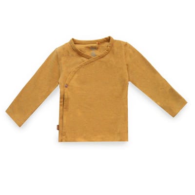 Frogs and Dogs - Omslagshirt Ocher - Okergeel - Maat 62