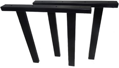 Bankpoten Staal - Bankframe Poten - Zelf Bank Maken - Volledig Gelast - 42 cm Diep - Zwart