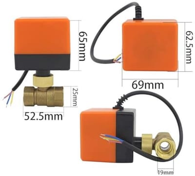 Elektrische Kogelkraan Actuator 2 Weg AC220V AC24V DC12V 1/2 3/4 1 1-1/4 1-1/2 2 Inch