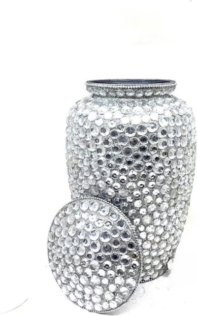 XXL As Urn - 3.5 Liter - Crematie Urn - Uniek - Voor Huisdieren of Menselijk As - Crematie As - Mini Urn - Decoratie Urn - Pure Diamond