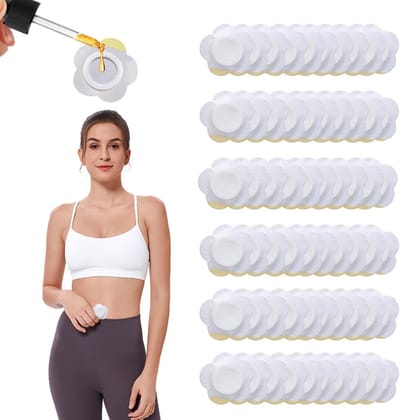 60 Stuks Zelfklevende Wrap Pads voor Castorolie, Ideaal voor Navel en Diverse Toepassingen, Verpakking voor Effectieve Oliebehandeling