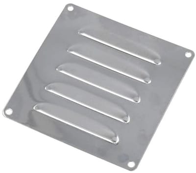 Roestvrijstalen Louvre Ventilatierooster 120mm x 120mm