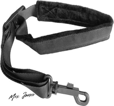 Mrs. Jones Morneve Saxofoon Nekband Zachte Gewatteerde Saxofoon Riem voor Alt Tenor Saxofoon Bariton Sopraan Klarinet Hoorn Muziek Dikke Swivel Schapenvacht Suede Villus Snap Hook Mannen Vrouwen Kids - Comfortabel Duurzaam .