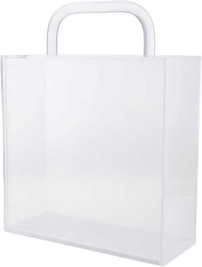 Bloemen Tas - Cadeau Verpakking - Geschenken Presenteren - Transparant Acryl - 30x10x30 cm - Helder