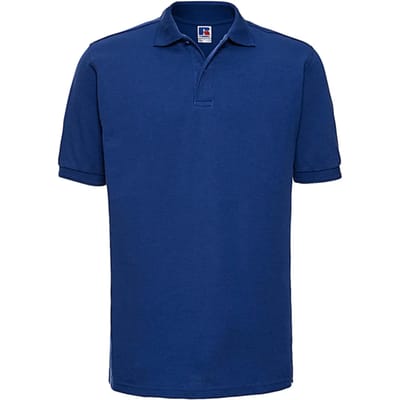 Men's Hardwearing Polycotton Poloshirt 'Russell' Burgundy - 4XL