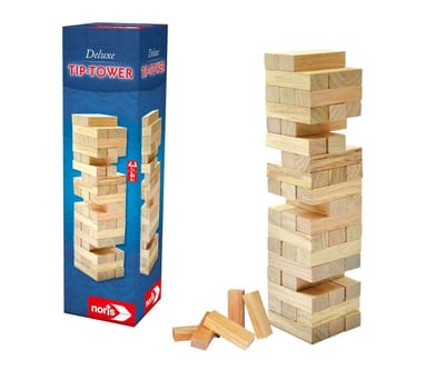 Noris Deluxe Tip Tower Bordspel Training van de fijne motoriek (vaardigheid)