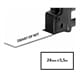 Dymo S0773830 / 1734523 IND Rhino tape permanent polyester zwart op wit 24mm (huismerk)